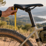 Cómo medir el espacio libre entre el sillín y la rueda para bikepacking